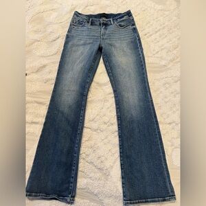 Buckle Medium Wash Boot Cut Denim Jeans